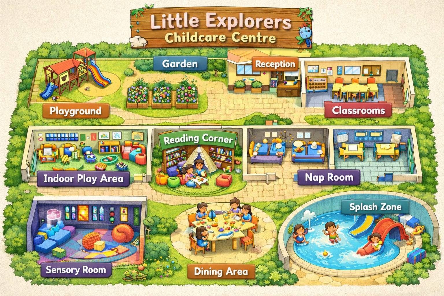 Little Explorers Childcare Centre floor map